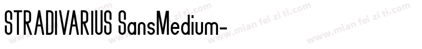 STRADIVARIUS SansMedium字体转换